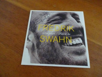Signerad Fredrik Swahn Om Vi Släpper Allt En Dag äkta autograf CDS