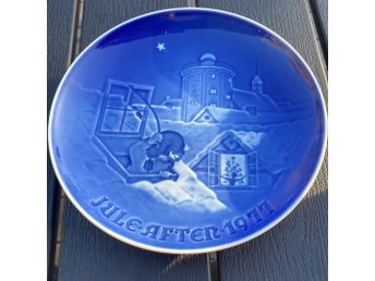 Bing & Grøndahl Copenhagen Jultallrik 1977, 18 cm
