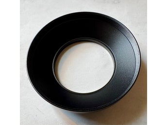 Motljusskydd i metall, 62 mm, för vidvinkel, oanvänt