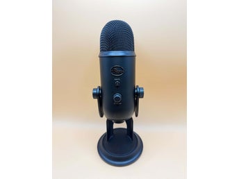 Blue Yeti USB Mikrofon Svart Med Bordsstativ Streaming / Podd / Gaming