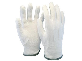 Protec® Bomullshandske PVC prickar - L - 1 par