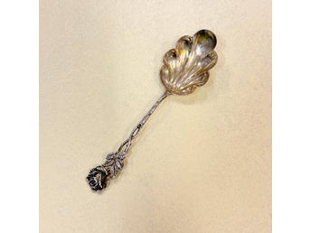 Gräddsked Rosen Silver 830s Kattfot Silversked Sockersked (1.3)