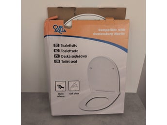 Toalettsits Cur Aqua (Passar Gustavsberg Nautic) – Mjukstängande – NY!