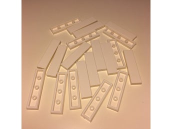 Lego 1x4 slät platta vit 20st