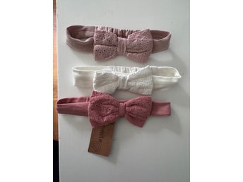 Newbie Hårband med rosett 3-pack