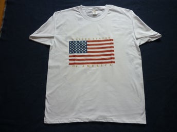 SUPER-CLEARING SALE AMERICAN T-SHIRT PRINTED USA FLAG- CHALLANGE PRICE-4 XL-60