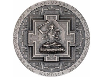 Mongolia - Archeology & Symbolism - Manjushri Mandala Antiqued