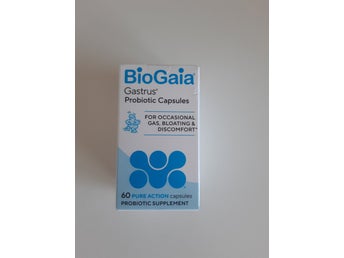 Ny BioGaia Gastrus Pure mjölksyrabakterier 60 kapslar