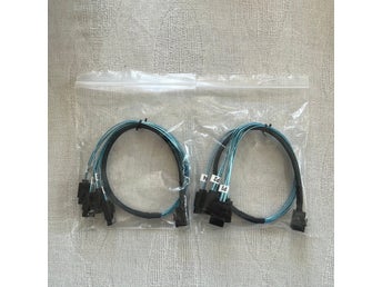 2st 50cm Mini-SAS HD (SFF8643) till 8st SATA