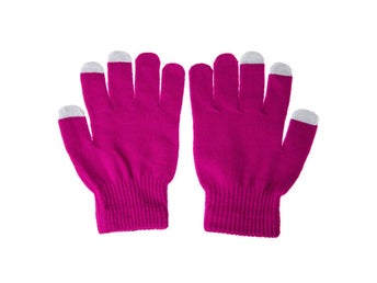 Smartphonehandskar - Mörkrosa - Touch Glove - Vantar