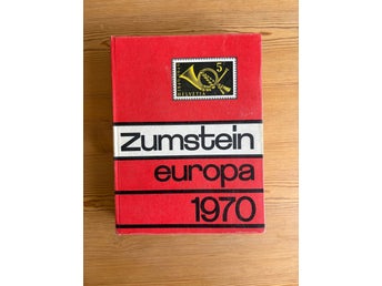 Frimärkskatalog Zumstein Europa från 1970. 53:e upplagan, på tyska