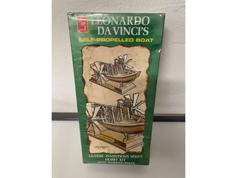 Byggmodell AMT/ERTL vintage inplastad - Leonardo Da Vinci's Self-propelled boat