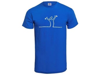 LINUS PÅ LINJEN Glad- NY KULT T-SHIRT - STORLEK Medium