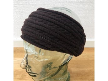 Celine Robert Hat Designer vintage brown wool blend headband - Made in France