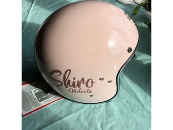Shiro SH54-1 Jet hjälm i rosa Storlek S 55/56