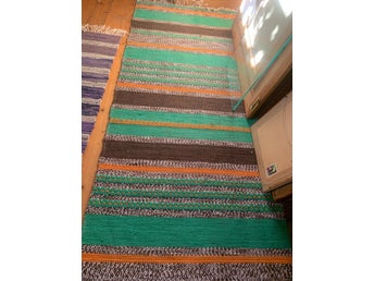 Retro Trasmatta Grön-Orange och