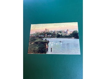 Vykort Windsor Castle från The Thames postar 1905