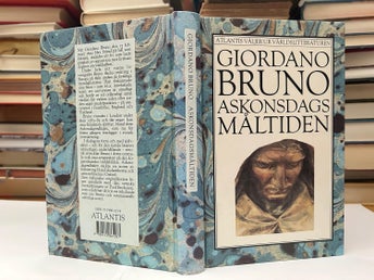 Askonsdagsmåltiden av Giordano Bruno, bok, Very Fine plus