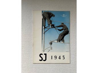 TIDNING TIDSKRIFT SJ 1945 ORIGINAL TÅG JÄRNVÄG KURIOSA