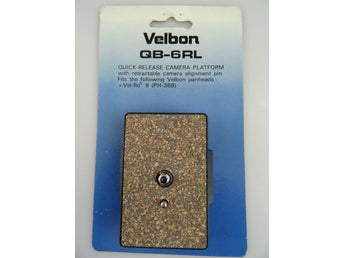 Velbon QB-6RL snabbplatta. HELT NY.