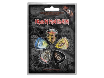 IRON MAIDEN - THE FACES OF EDDIE. Plektrum Paket