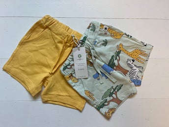Nya 2-pack shorts vilda djur, Lindex, stl 68