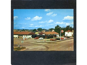 Centrum Väckelsång Gulfmack sparbank kiosk mm 1970tal?
