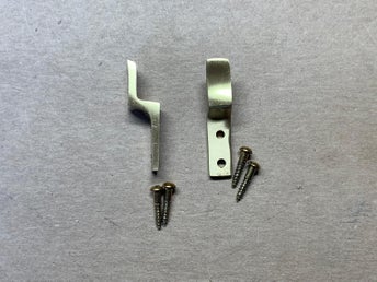 2st hakar för fönstervred 10mm mässing, hake, byggnadsvård (49.5)