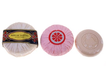 Roger & Gallet Bois de Santal, Rochas vintage soaps with a rare additional soap