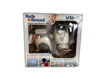 VTech DM221 Digital Babymonitor Nät Batteridrift Babyvakt Amerikanskt Eluttag
