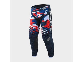Crossbyxor - Troy Lee Designs GP Formula Camo, Blå/Röd, stl 30 [nya]