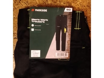 PARKSIDE svarta arbetsbyxor, storlek 50 NYA !