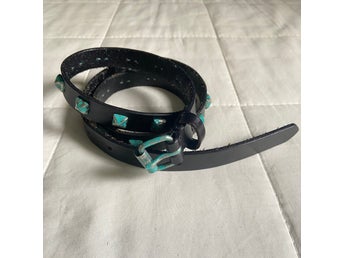 Sandro studded leather belt T3