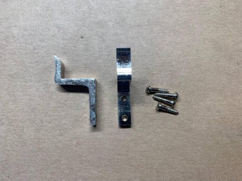 2st hakar för fönstervred 25mm förnicklad, hake, byggnadsvård (51.5)
