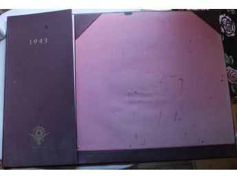 P.EM. Lithander & Co Göteborg Reklam Skrivbordsunderlägg från 1943 almanacka