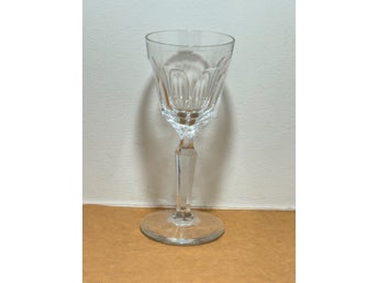 Vintage Slipat Kristallglas på Fot – Vinglas / Starkvinsglas Retro