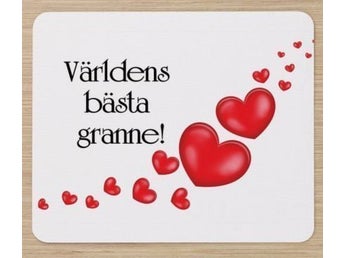 Musmatta - Världens Bästa Granne, 22 x 18 cm
