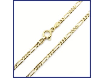Halsband, 14K guld, figarolänk (vikt 6,69g, längd 50,5cm)