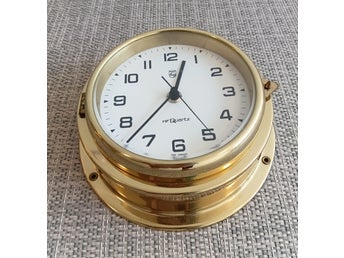 RETRO PHILIPS SKEPPSUR I MÄSSING /VÄGGUR/ VÄGGKLOCKA !!@