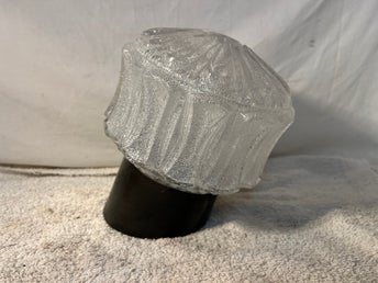 Retro vintage vägglampa i glas