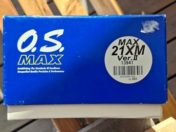 En ostartad OS MAX21XM ver.II, aktersnurra, metanol.