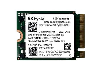 SK hynix BC711 M2 2230 NVMe Gen3 x4 HFM512GD3GX013N