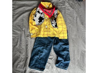 Woody Maskeraddräkt – Skjorta, Väst, Bandana och Jeans