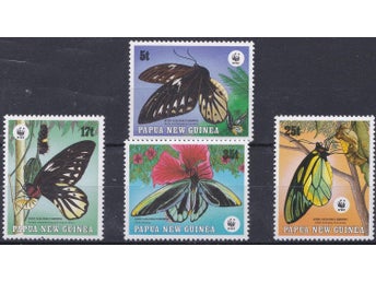 Papua Nya Guinea 1993 Fjärilar 4v WWF
