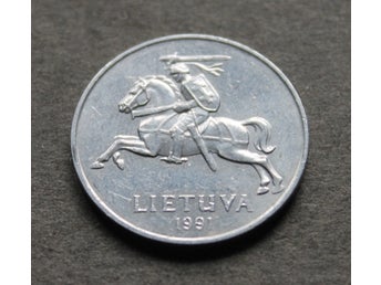 LITAUEN - 2 Centai 1991 - KM 86 - Aluminium
