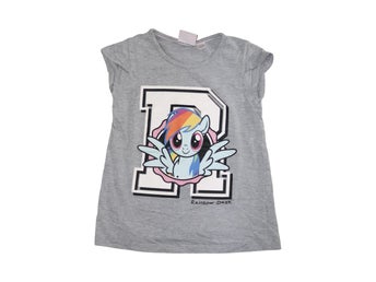 Kortärmad T-shirt från my Little PONNY - Storlek 110/116 - Grå & Vit (Multi)