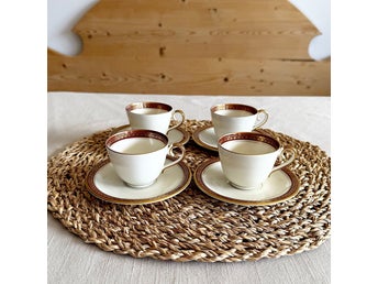 K&A Krautheim Bavaria Espresso Kopp- och Fatset, 1950-tal