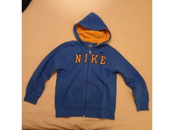 Nike blå hoodie, storlek M