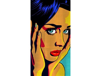 Pop Art Poster 50x70 cm – Retro Kvinna
