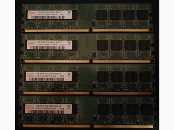 4GB (4 x 1GB) 1Rx8 PC2-5300U-555
